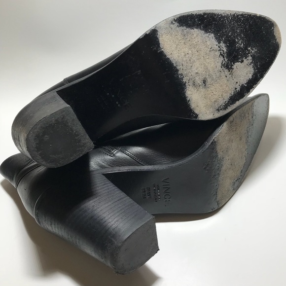 VINCE Ennis Black Leather pointed toe bootie 9.5 M - Picture 6 of 8